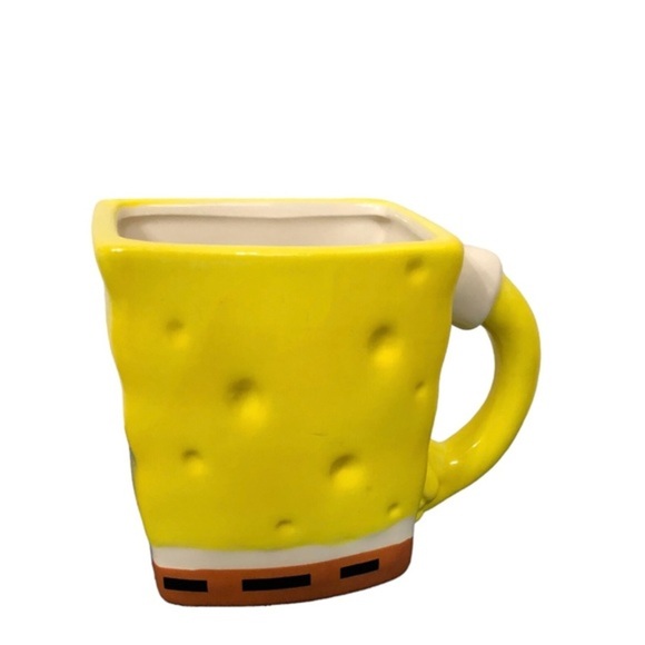Nickelodeon‎ Spongebob squarepants yellow ceramic coffee mug new - Picture 7 of 11